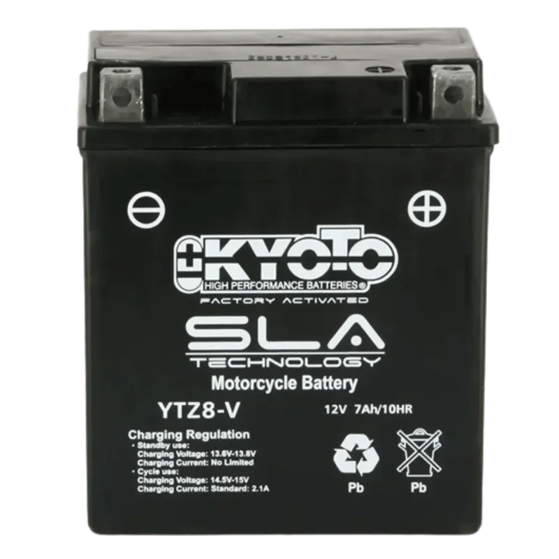 Batterie Moto KYOTO GTZ8-V 12V 7Ah SLA AGM – Prête à l’emploi