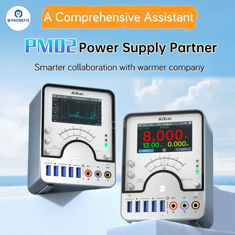 Alimentation CC intelligente AiXun PM02 pour iPhone et Android