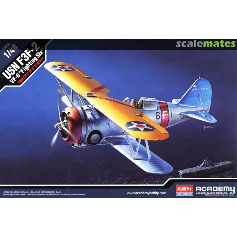 1/48 USN F3F2 VF6 Fighting Six Plastic Model Kit