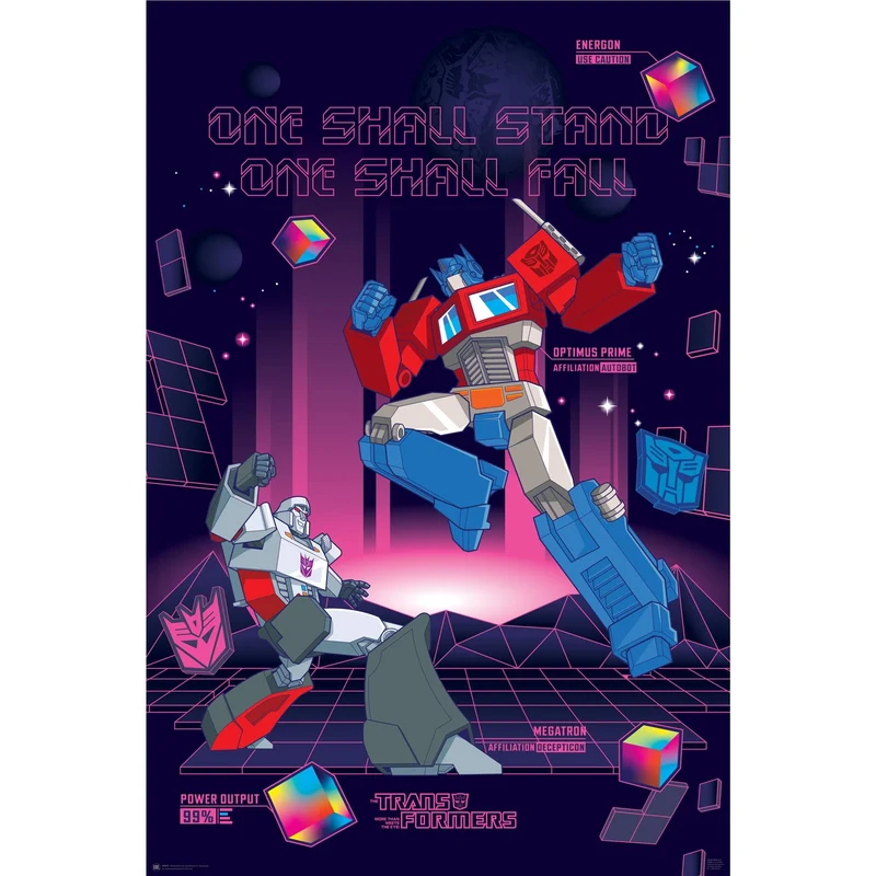 Transformers - Neon Poster