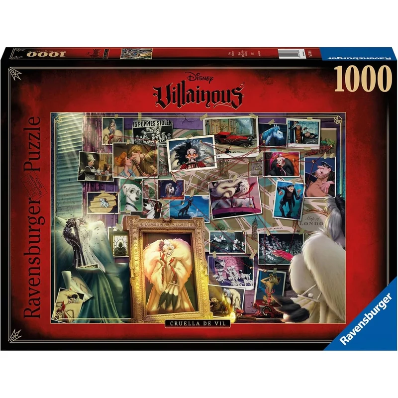 Ravensburger 1000pc Disney Villainous Cruella Deville Puzzle