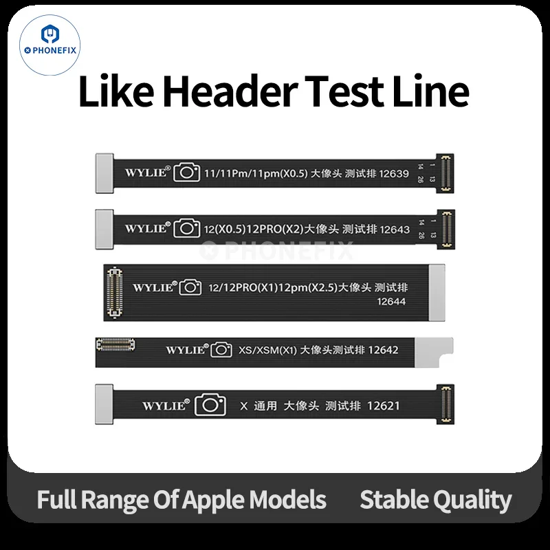 Câble FPC de test d'extension de caméra arrière WYLIE pour iPhone X-17 Pro Max