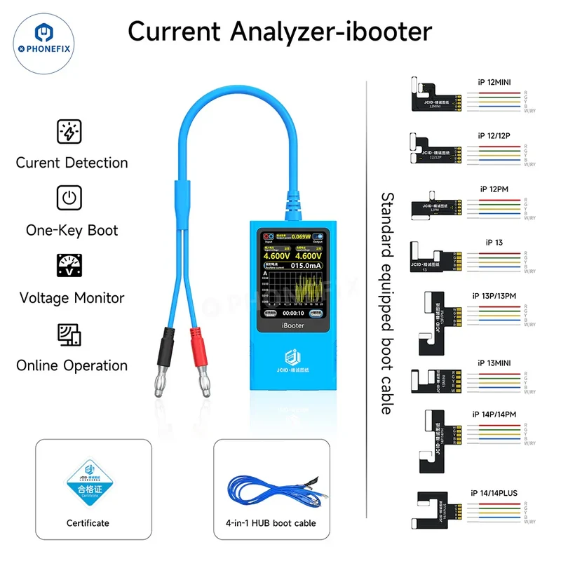 Analyseur de courant JCID iBooter pour iPhone 7-16