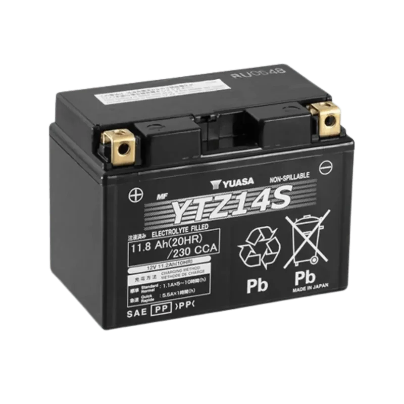 Batterie Moto YUASA YTZ14-S 12V AGM – Sans Entretien Prête à l'Emploi