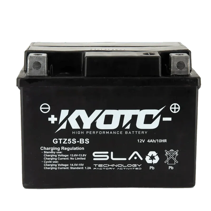 Batterie Moto KYOTO GTZ5S-BS 12V AGM – Sans Entretien Prête à l'Emploi