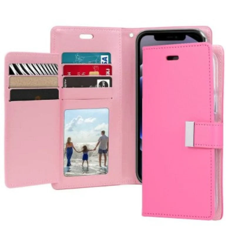 Goospery Rich Diary for iPhone 17 Pro - Hot Pink, Magsafe
