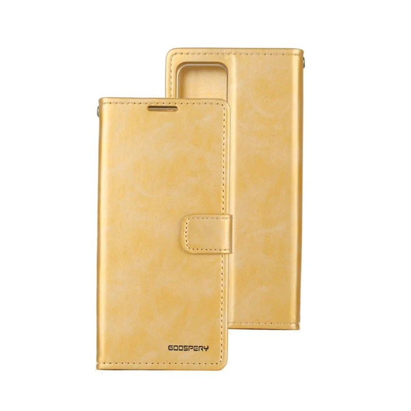 Goospery Bluemoon Diary case for iPhone 14 Plus (Gold)