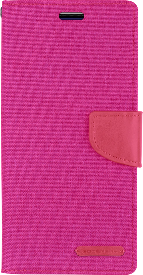 Goospery Canvas Diary For iPhone 12 Pro Max - Pink
