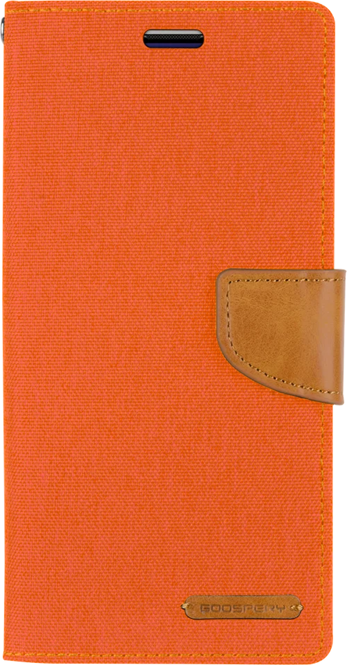 Goospery Canvas Diary For iPhone 12 Pro Max - Orange