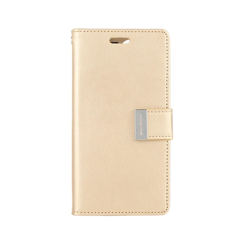 Goospery Rich Diary Case for iPhone 14 Pro Max - Gold