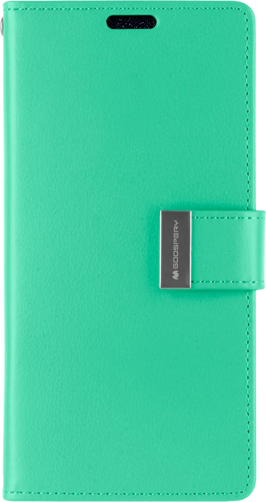 Goospery Rich Diary Case for iPhone 13 Mini - mint