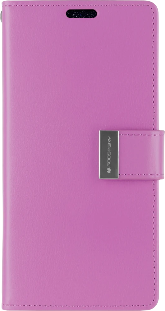 Goospery Rich Diary Case for iPhone 13 Pro Max - purple