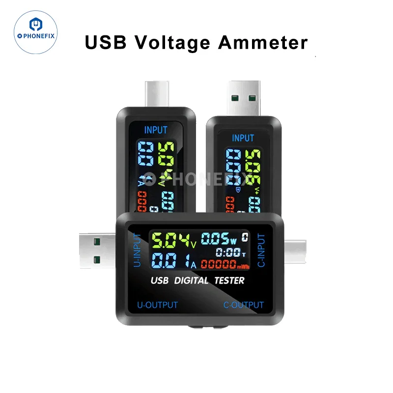 Testeur numérique USB Type-C, détecteur de tension, de courant et de chargeur