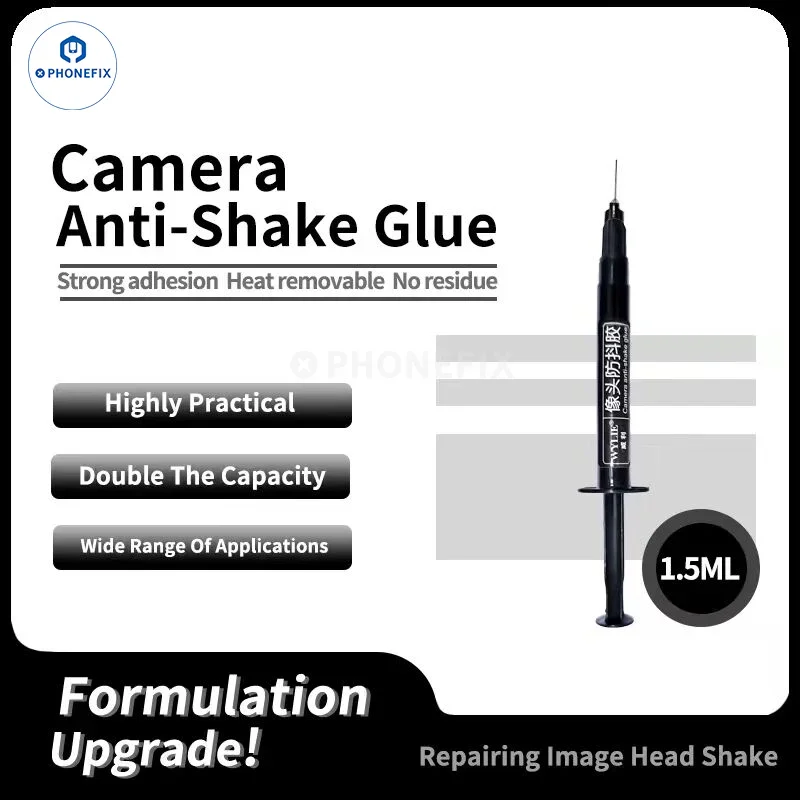 Colle anti-tremblement pour appareil photo Wylie, identification faciale, lentille FPC, adhésif UV fixe