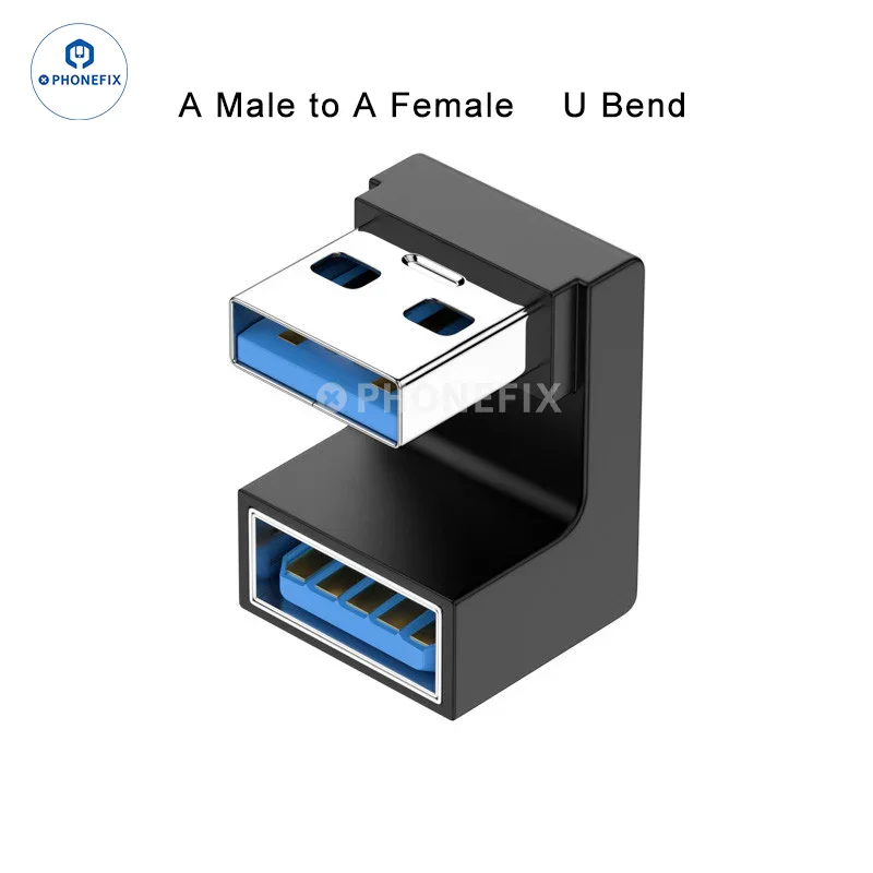 Adaptateur USB 10 OTG 3.0 Gbit/s de type C, convertisseur de type U pour ordinateur portable