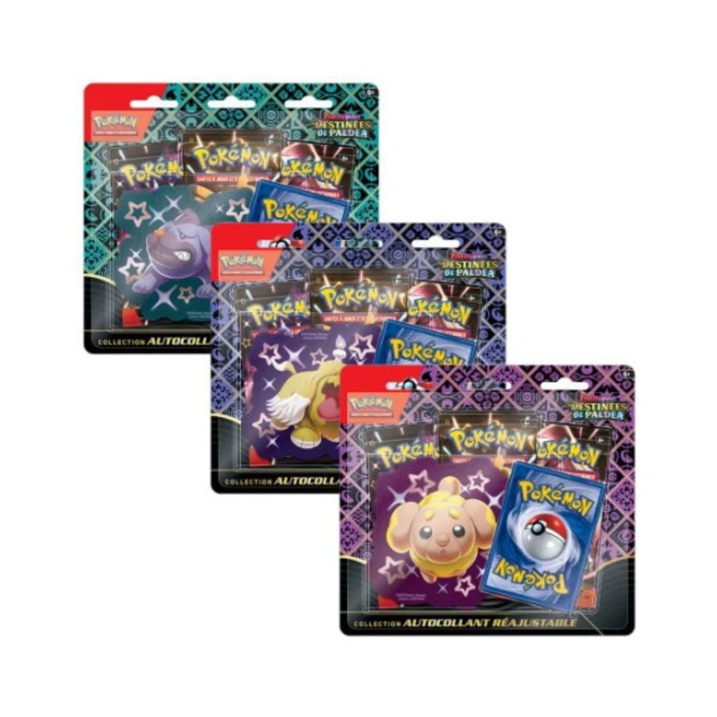 Lot 3 - TripPack 3 Boosters + Autocollant - EV04.5 Destinées de Paldea