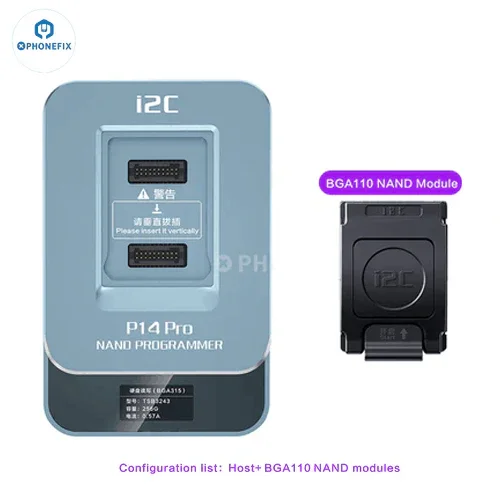 Programmeur I2C P14 Pro BGA110 BGA70 Nand pour iPhone 6S-15 Pro Max