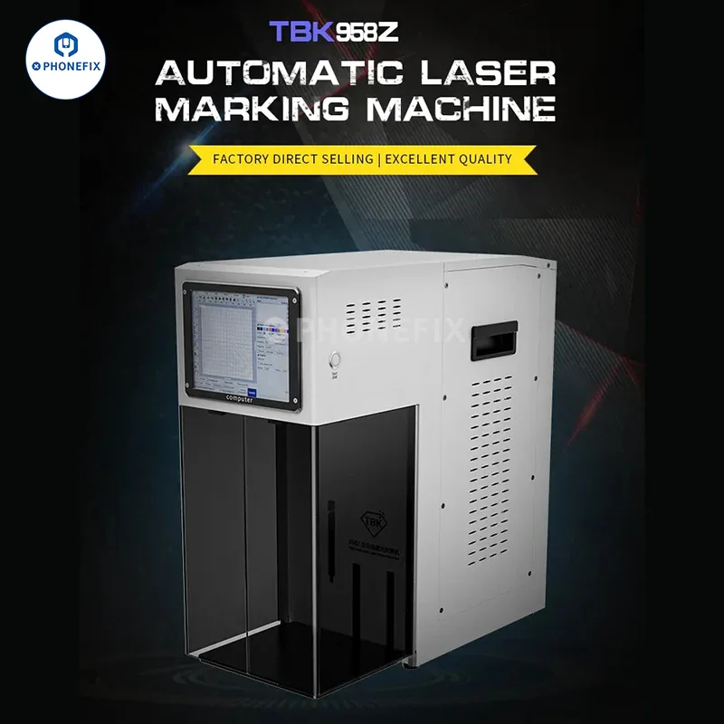 Machine de marquage laser à lumière violette TBK 958Z pour retirer la vitre arrière du téléphone