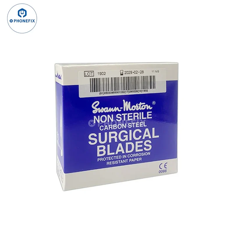 Lames de scalpel chirurgical en acier au carbone Swann Morton