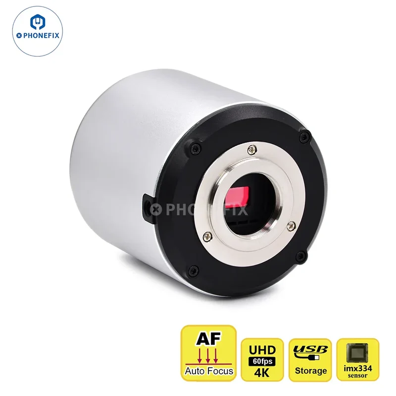 Caméra de microscope autofocus 4K avec capteur CMOS Sony ultra-haute définition