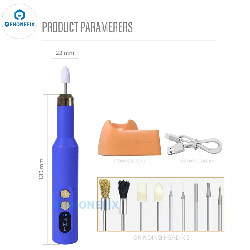 Stylo de polissage PHONEFIX pour PCB PCB, retrait de puce BGA, réparation