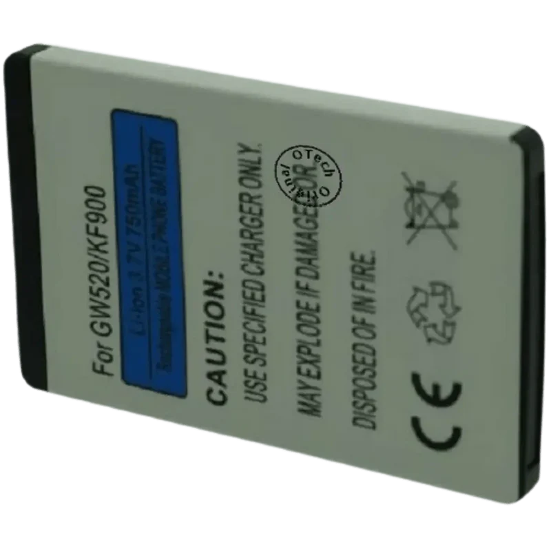Batterie pour téléphone portable LG GW520, IP-340N, KF900, KF900, PRADA II, KS500, KT770