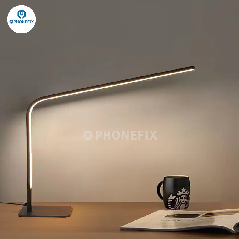 Lampe de bureau LED intelligente 12 W à lumière variable avec trois couleurs
