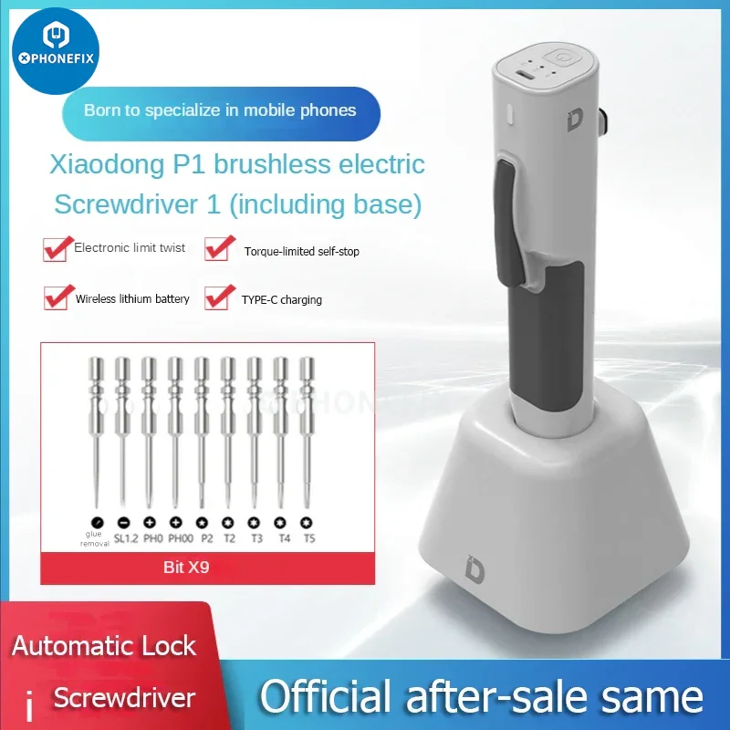 Tournevis électrique sans balais XIAODONG pour tablette iPhone Android