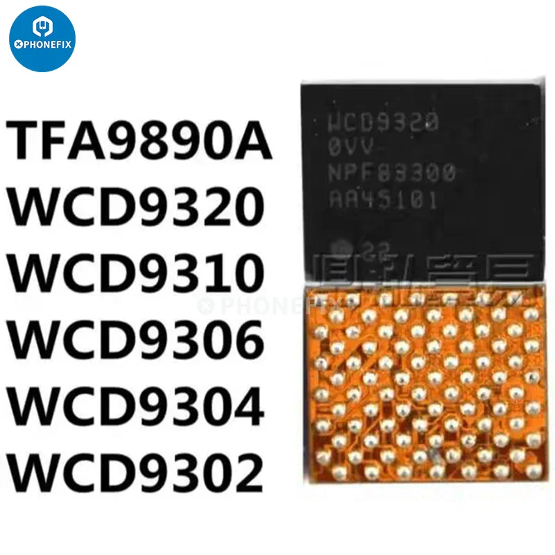 Circuit intégré de fréquence audio WCD9310 et circuit intégré audio WCD9320 pour Xiaomi Note 3