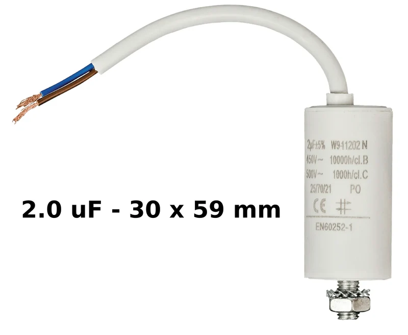 Condensateurs avec fils 450V de 2.0uF à 60uF