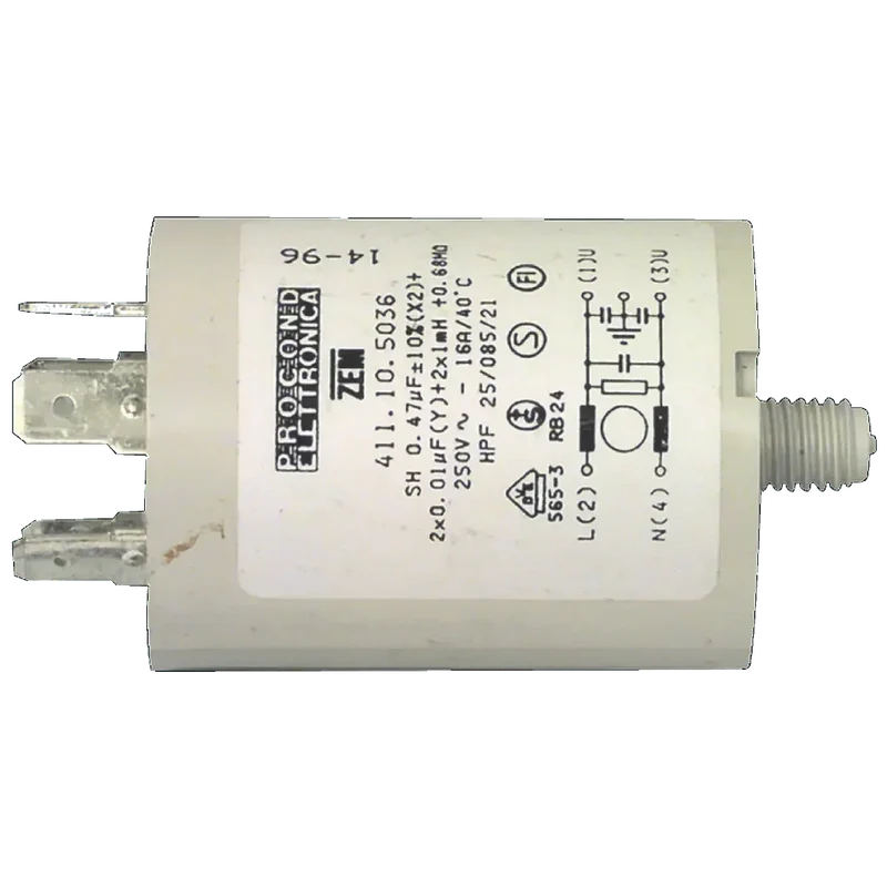 Condensateur 0.47µf / 450 v + 4 cosses