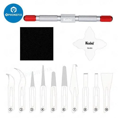 Kit pied-de-biche à double tête Kaisi 310, ensemble de couteaux de nettoyage de colle