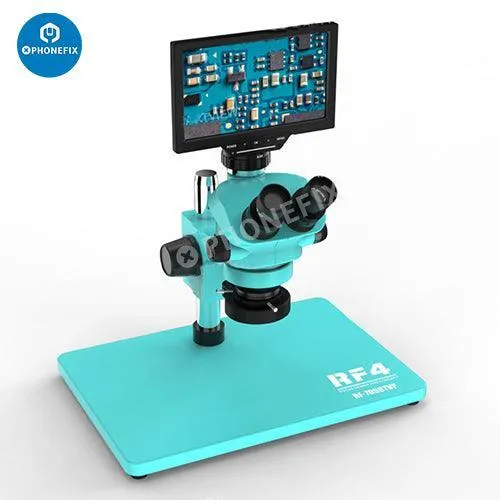 Microscope trinoculaire à zoom 7050-010X RF-7TVP-YS50W avec écran HD