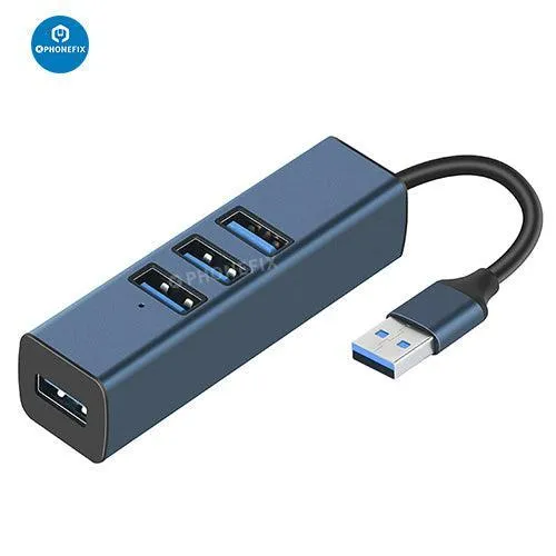 Hub multiport USB avec câble de 2 cm pour téléphone et PC, transfert de données rapide