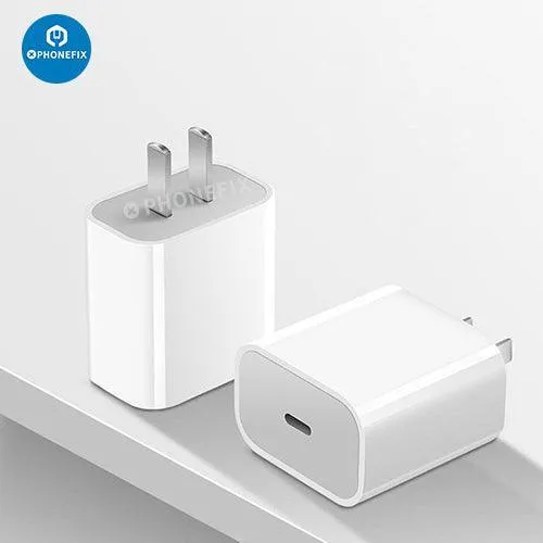 Adaptateur secteur USB-C 20 W, chargeur rapide, câble Lightning pour iPhone et iPad