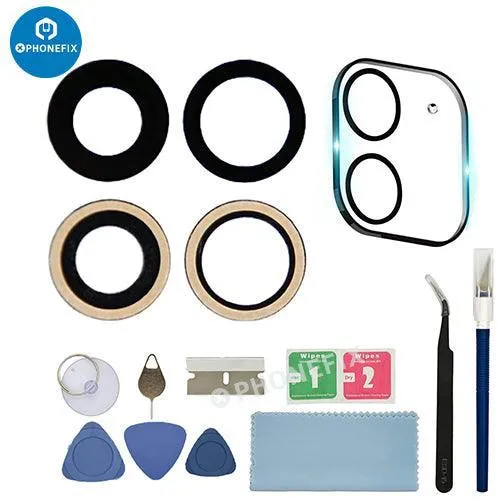 Kit d'outils de remplacement d'objectif de caméra arrière pour iPhone 12, 13 et 14 Pro Max