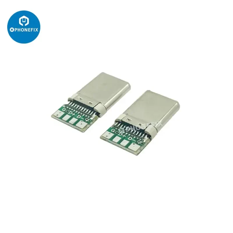 Connecteur de prise mâle OTG USB 3.1 Type C 4 broches à souder