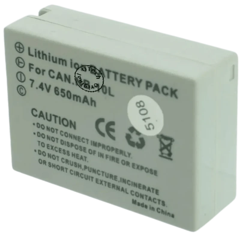 Batterie Canon NB-10L compatible 7.4V 920mAh Li-ion