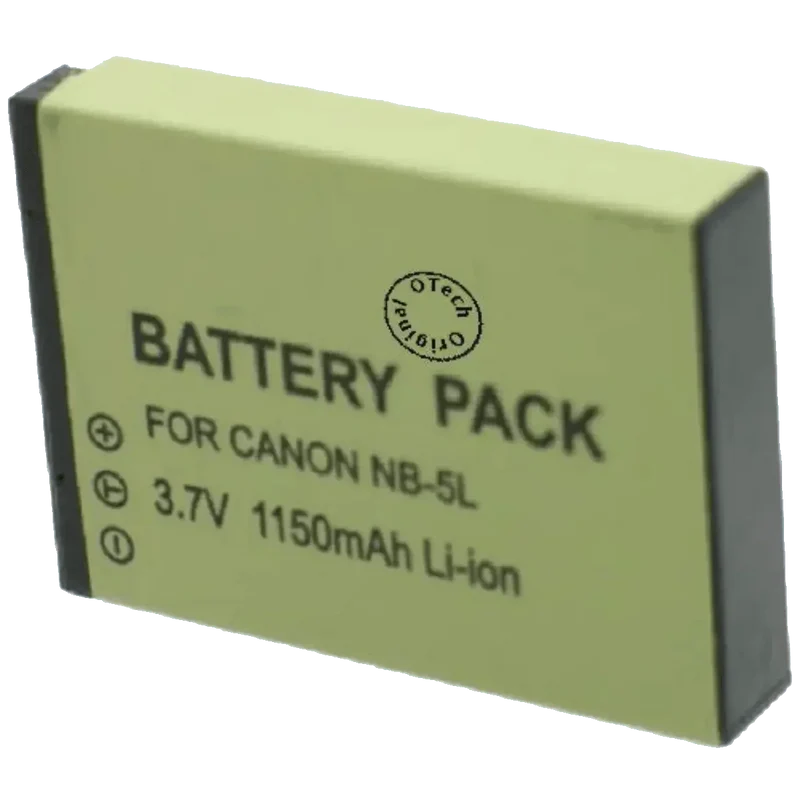 Batterie NB-5L pour appareil photo Canon 3.7V 1100mAh