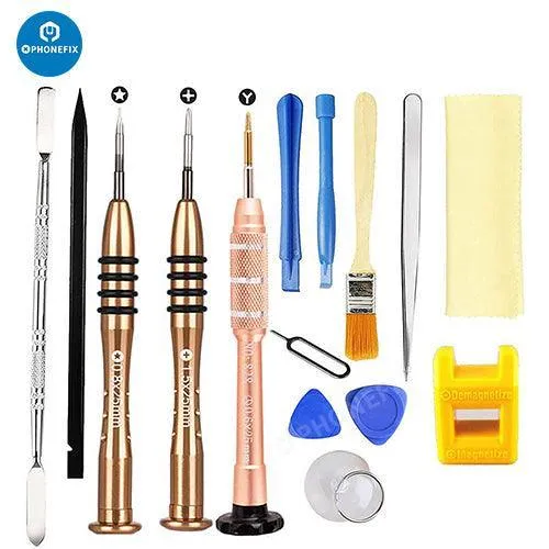 Kit de réparation de téléphone, jeu de tournevis de précision avec outil d'ouverture d'écran