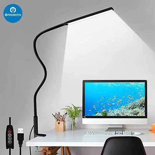Lampe de bureau LED flexible avec 3 modes d'éclairage pour la réparation de téléphones
