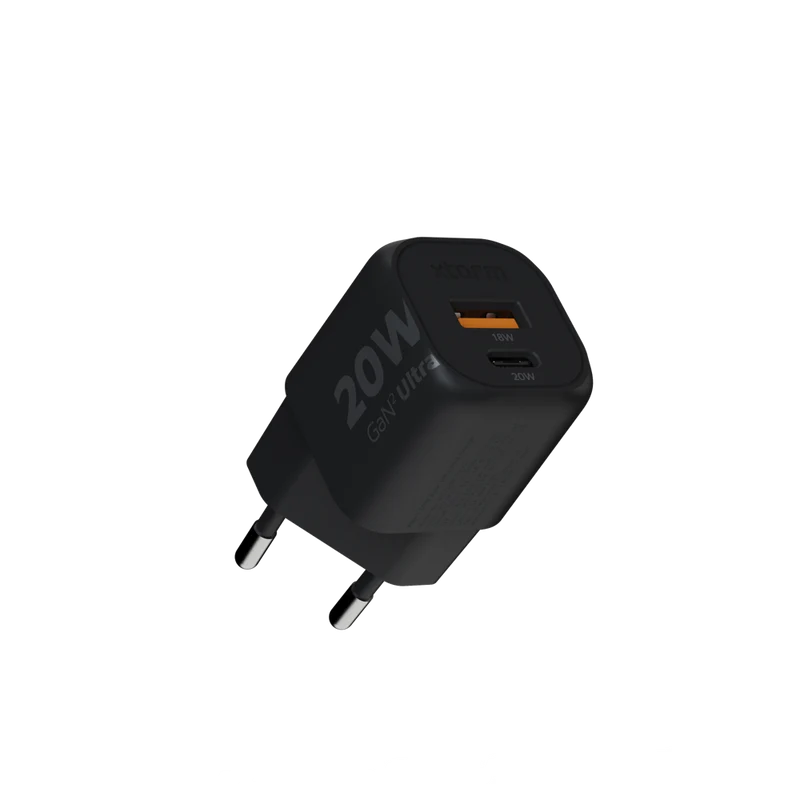 20W GaN2 Ultra Wall Charger - Black