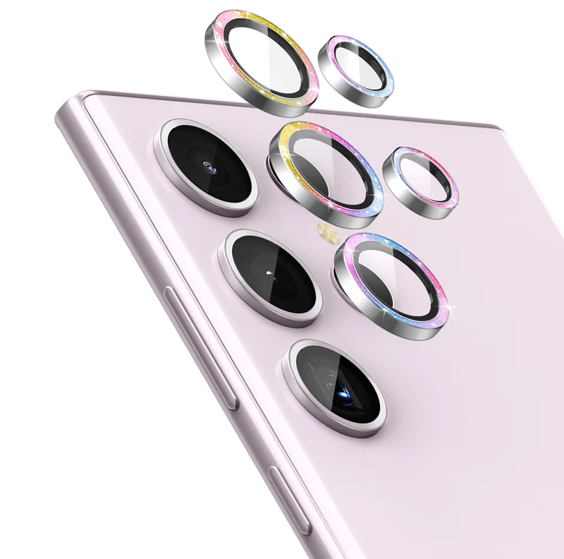 Tempered Glass Camera Lens Protector for Galaxy S23 Ultra-Glimmer Laser