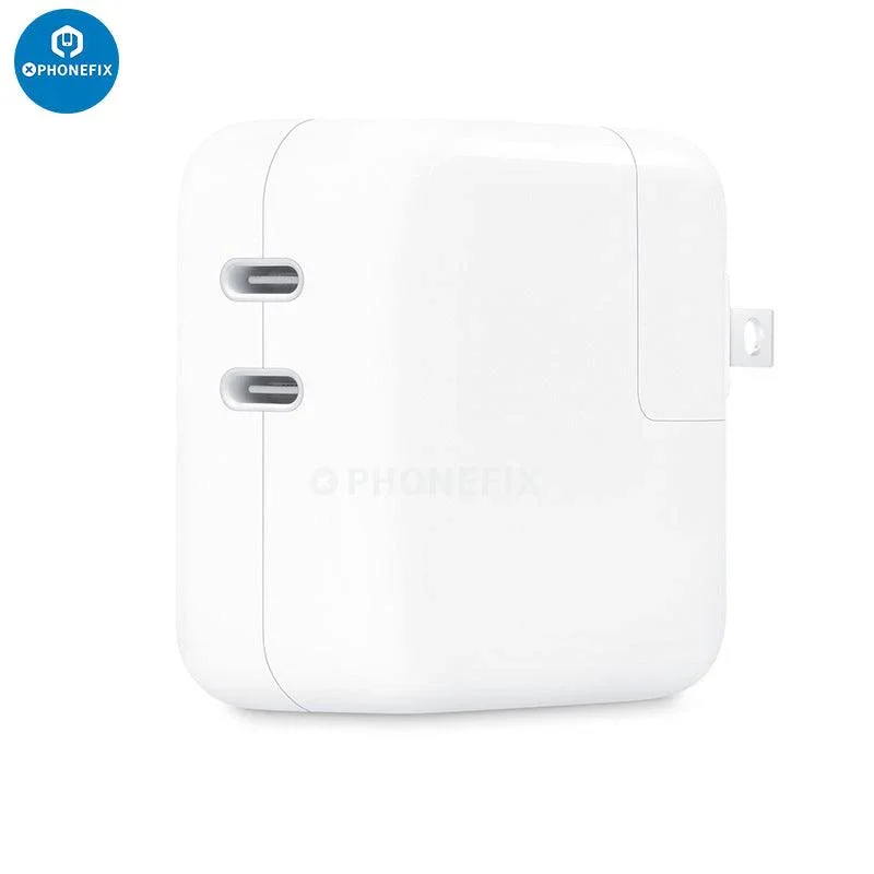 Adaptateur secteur compact 35 W double port USB-C pour iPhone et MacBook