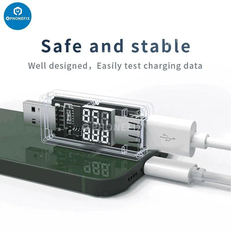 Mini testeur de charge USB Wylie WL-616A, affichage numérique en temps réel