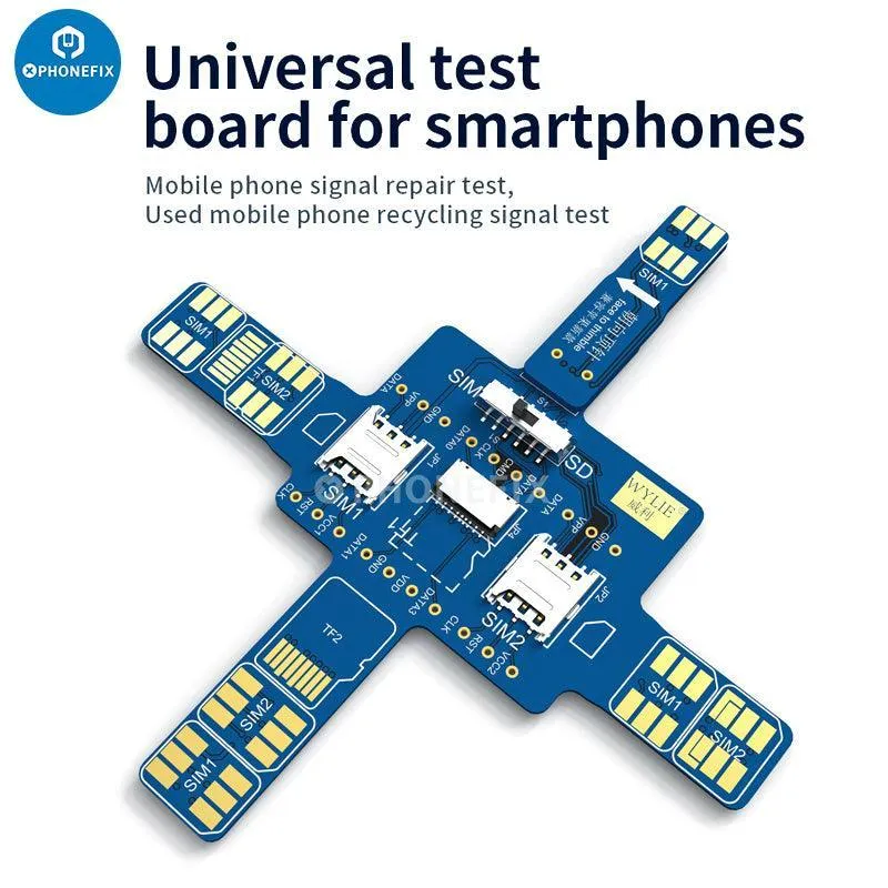 Carte de test de signal universelle pour smartphone WYLIE pour iPhone et Android