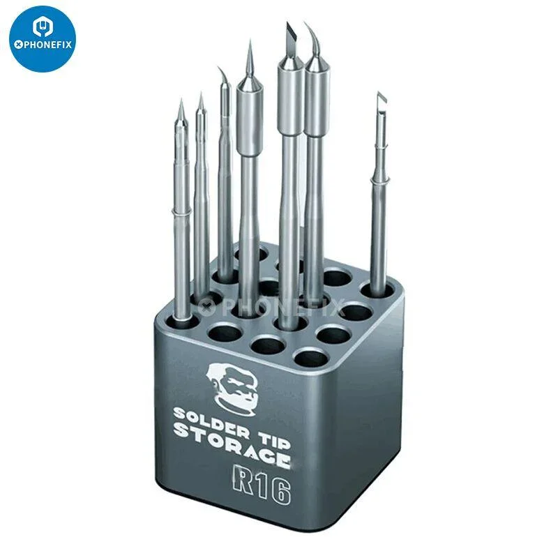Boîte de rangement pour noyau chauffant de pointes de fer à souder Mechanic R16