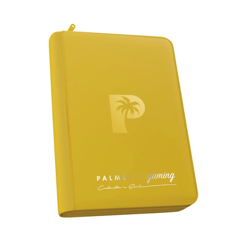 Palms Off Gaming Collector's Series 4 Pocket Zip Trading Card Binder - Yellow