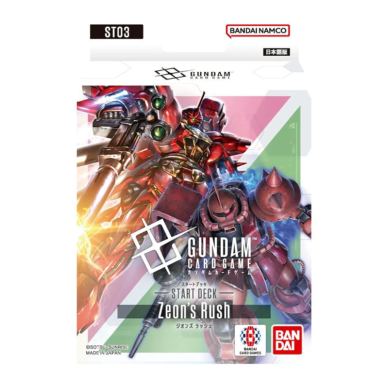 Bandai Gundam Card Game Starter Deck Zeon's Rush ST03 Japanese