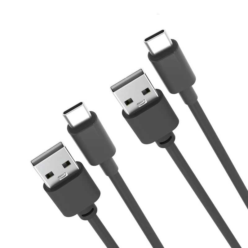 Laser 1m (2-pack) USB Type-C to A Cable Fast Charge (Black)